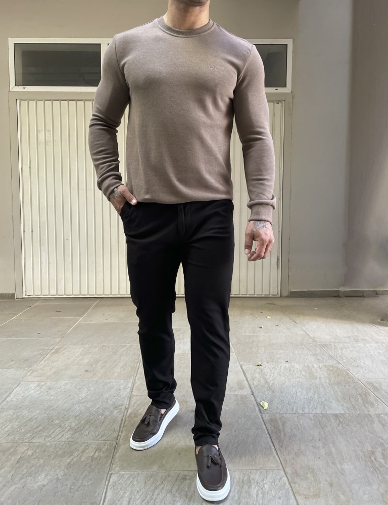 Ben Tailor ανδρικό μαύρο υφασμάτινο Chinos παντελόνι 0178 φωτογραφία